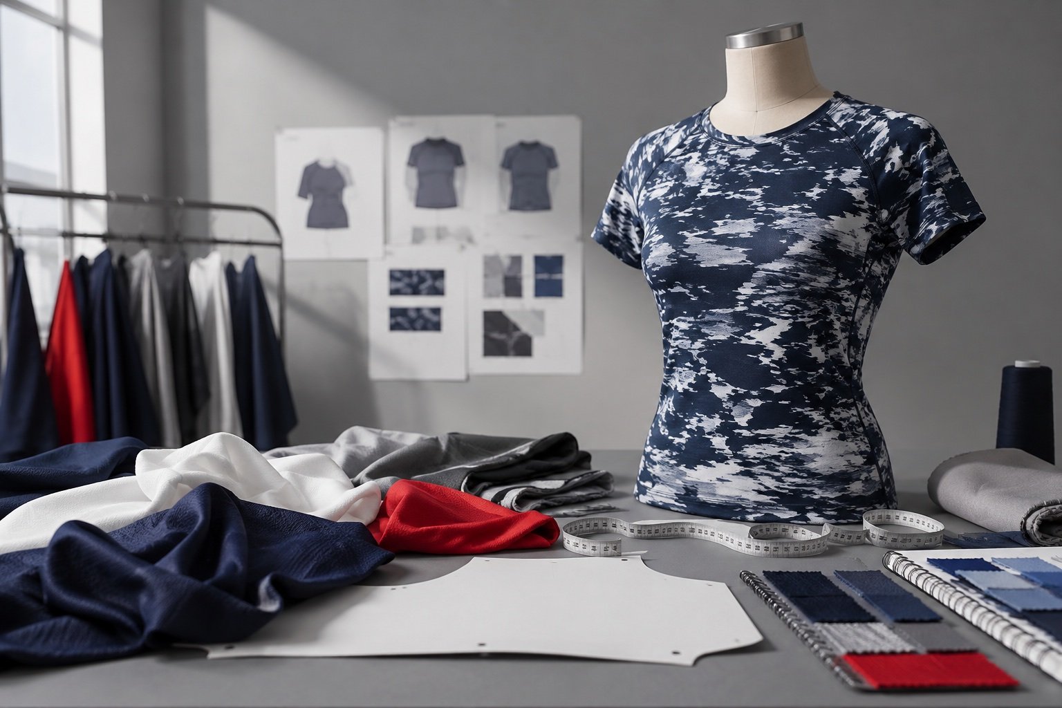 Illustrative fabric and fit development process