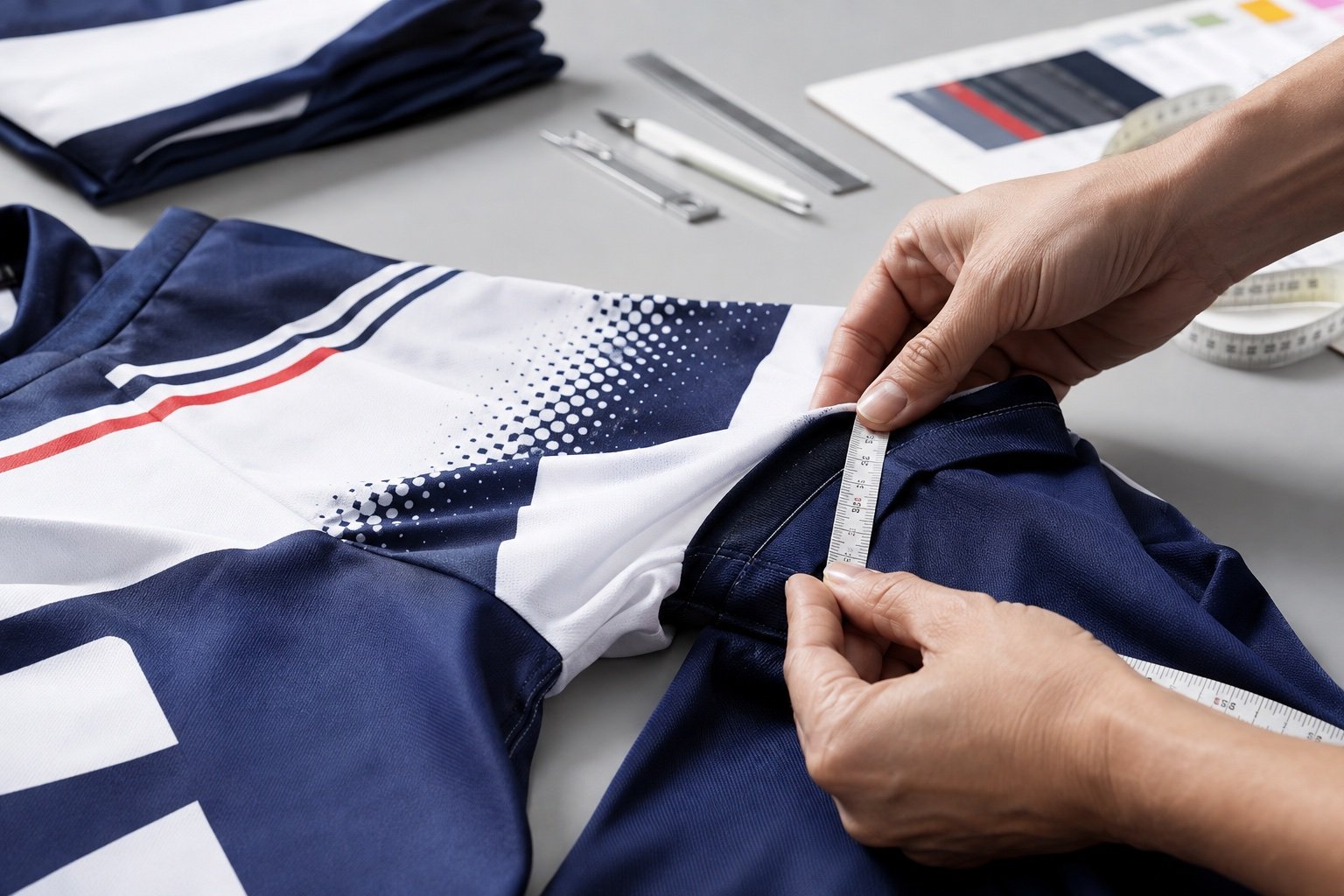 Illustrative printed garment quality review